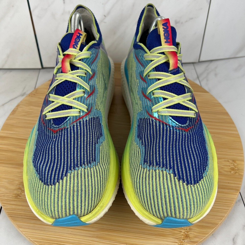 Hoka One Cielo X1 Mens Size 9 Evening Sky Lettuce Running Shoes 1147910 ENN - Picture 4 of 12